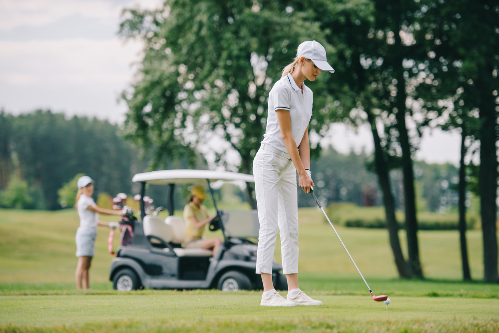 Woman Playing Golf