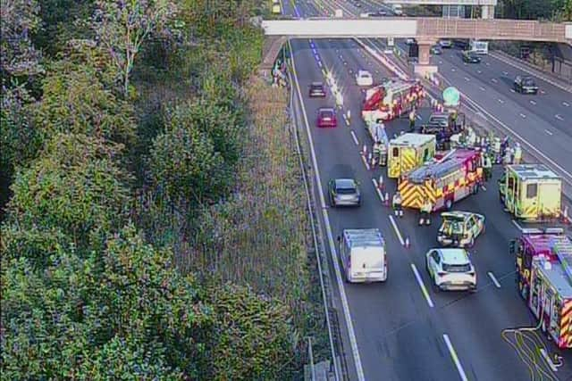 Three People Taken To Hospital After Crash On M1 Between Milton Keynes And Bedford